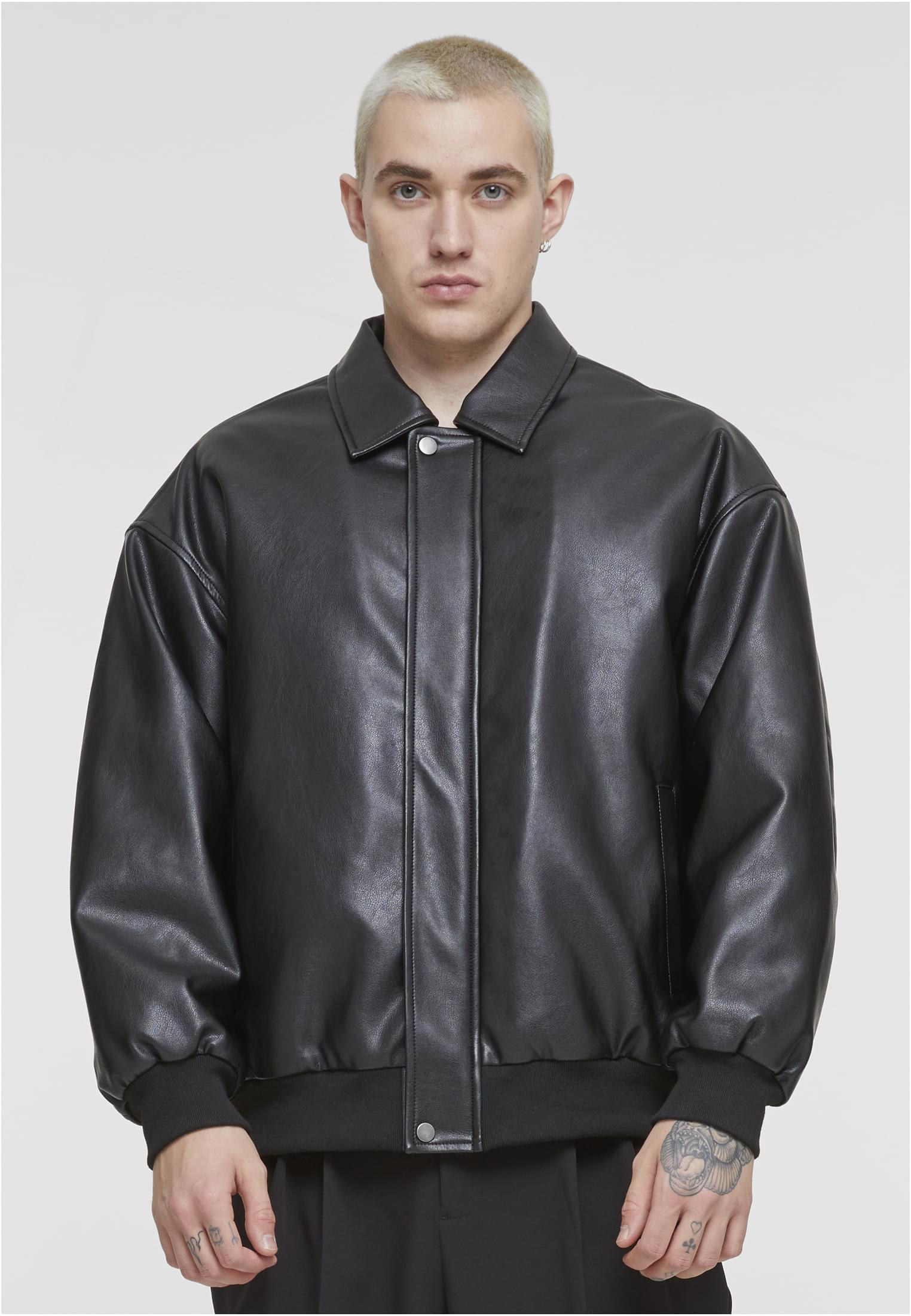 Synthetic Leather Blouson