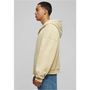 Heavy Stone Washed 90s Zip Hoodie - Urban Classics